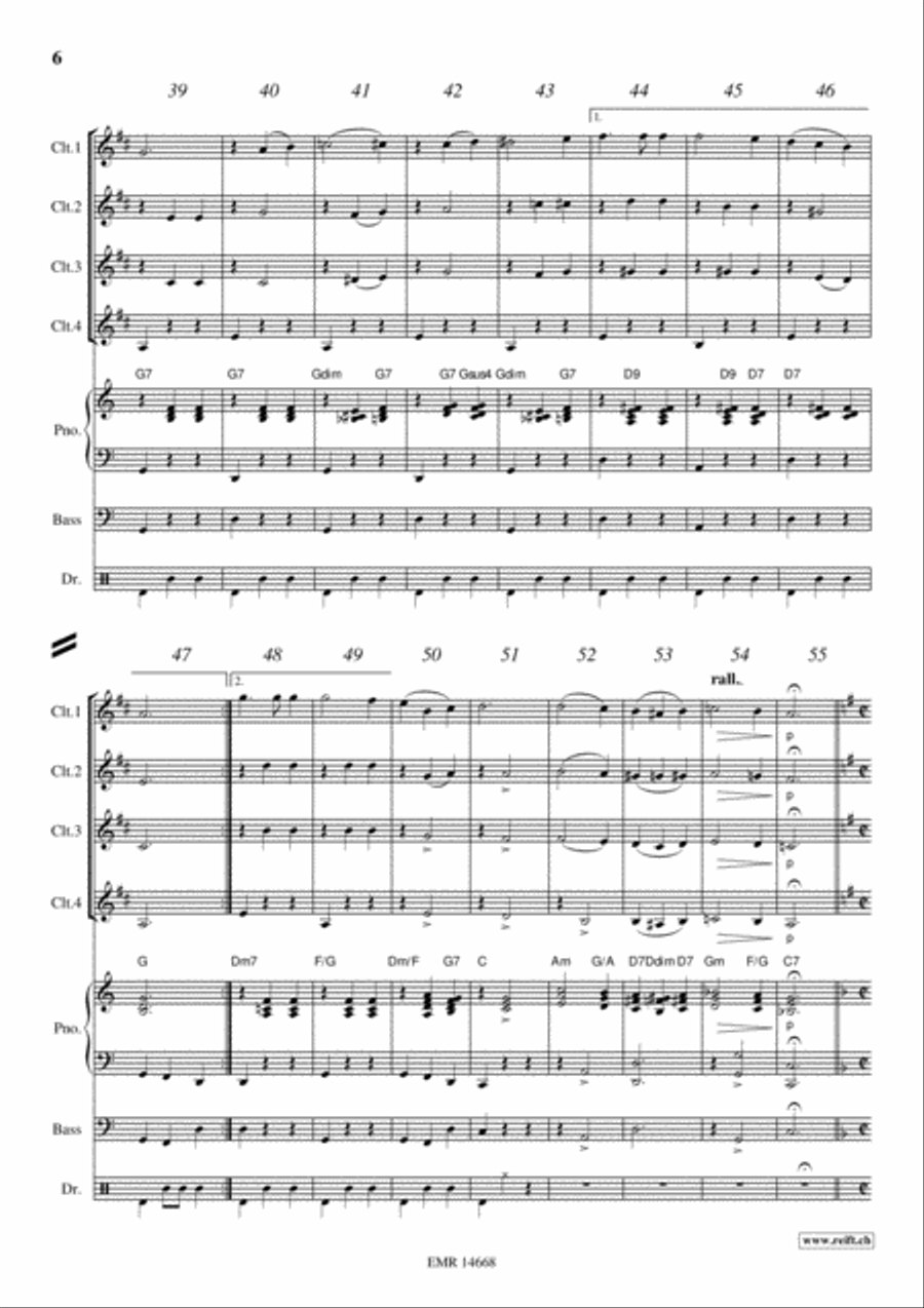 Movie Sequences Movie Sequences Clarinet scores gallery preview page 6