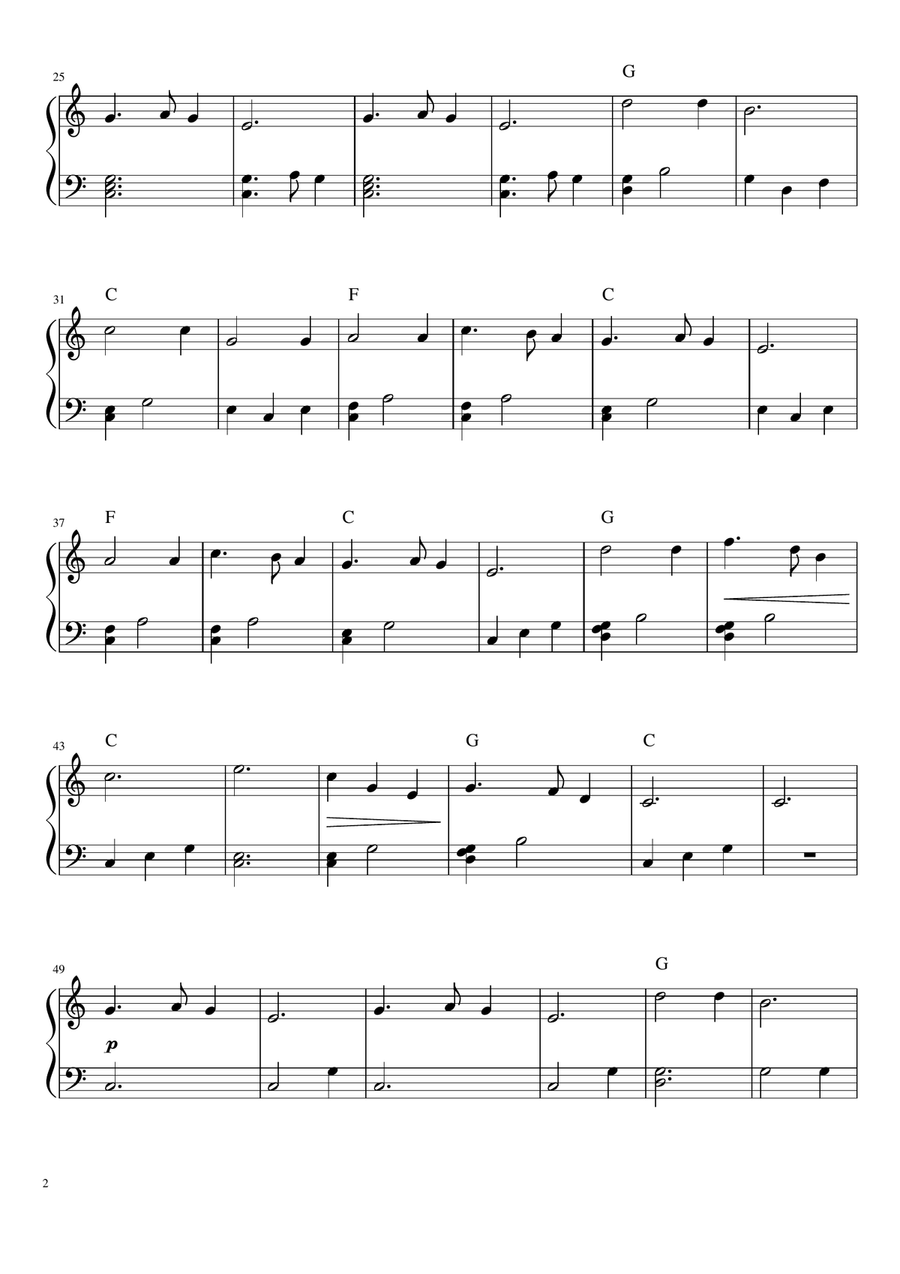 Silent Night easy piano sheet Small Ensemble Digital Sheet Music Sheet Music Plus