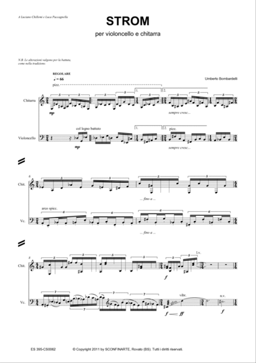 Umberto Bombardelli: STROM (ES 395) String Duet scores gallery preview page 5