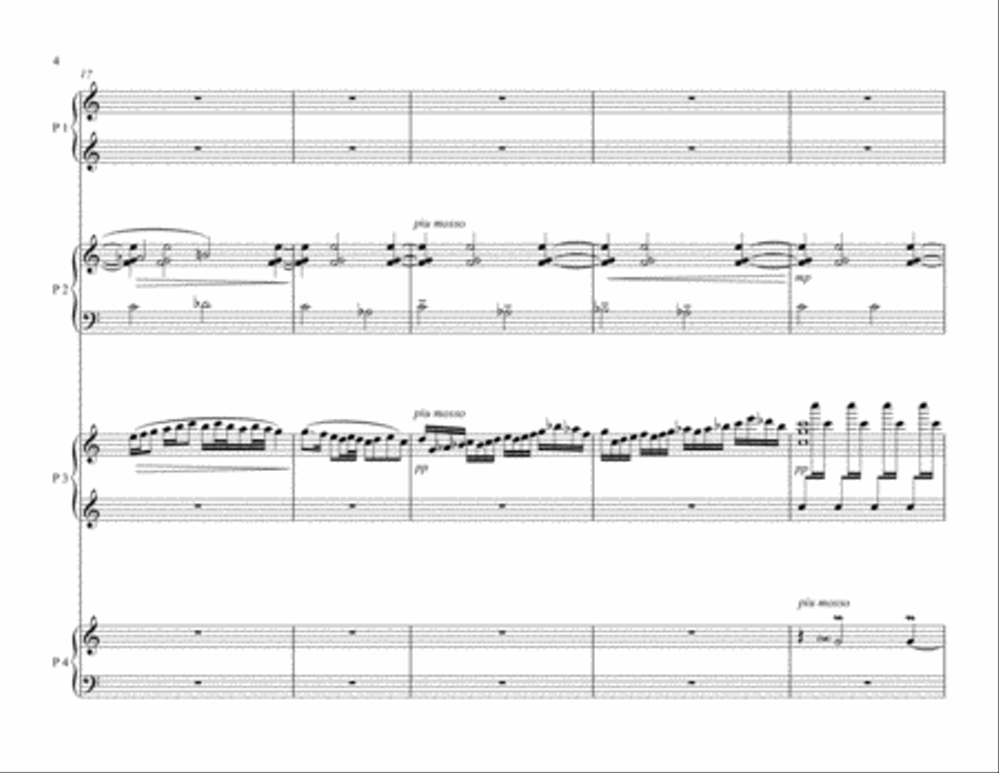 Deck the Halls Piano Eight-Hands Small Ensemble scores gallery preview page 4