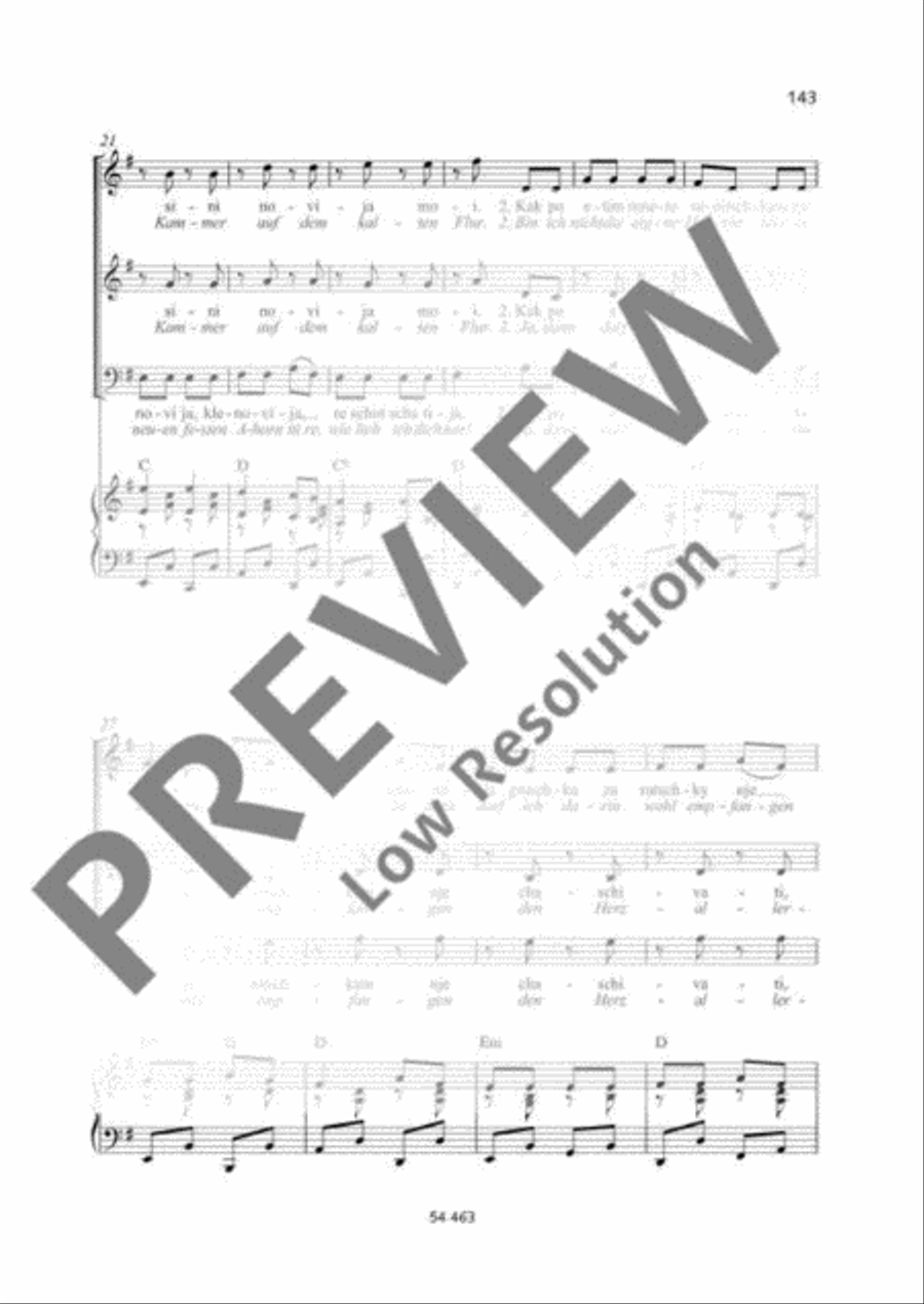 Ja večor mlada / Ach, vuj sini, moi sini A Cappella scores gallery preview page 5