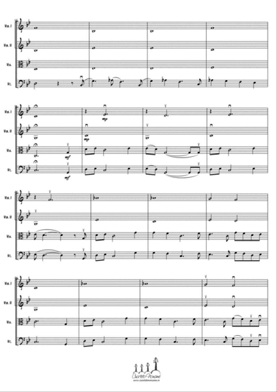 The Rains Of Castamere String Quartet scores gallery preview page 4