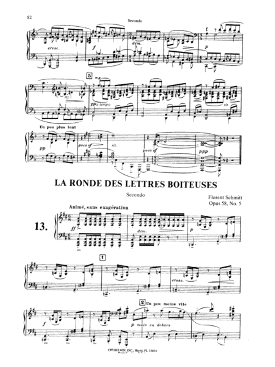 Schmitt: Album of Piano Duets, Volume II Piano Duet scores gallery preview page 1