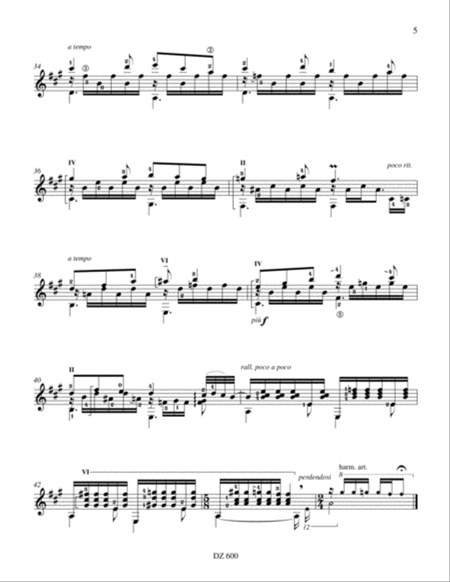 Suite vagabonde Suite vagabonde Classical Guitar scores gallery preview page 5