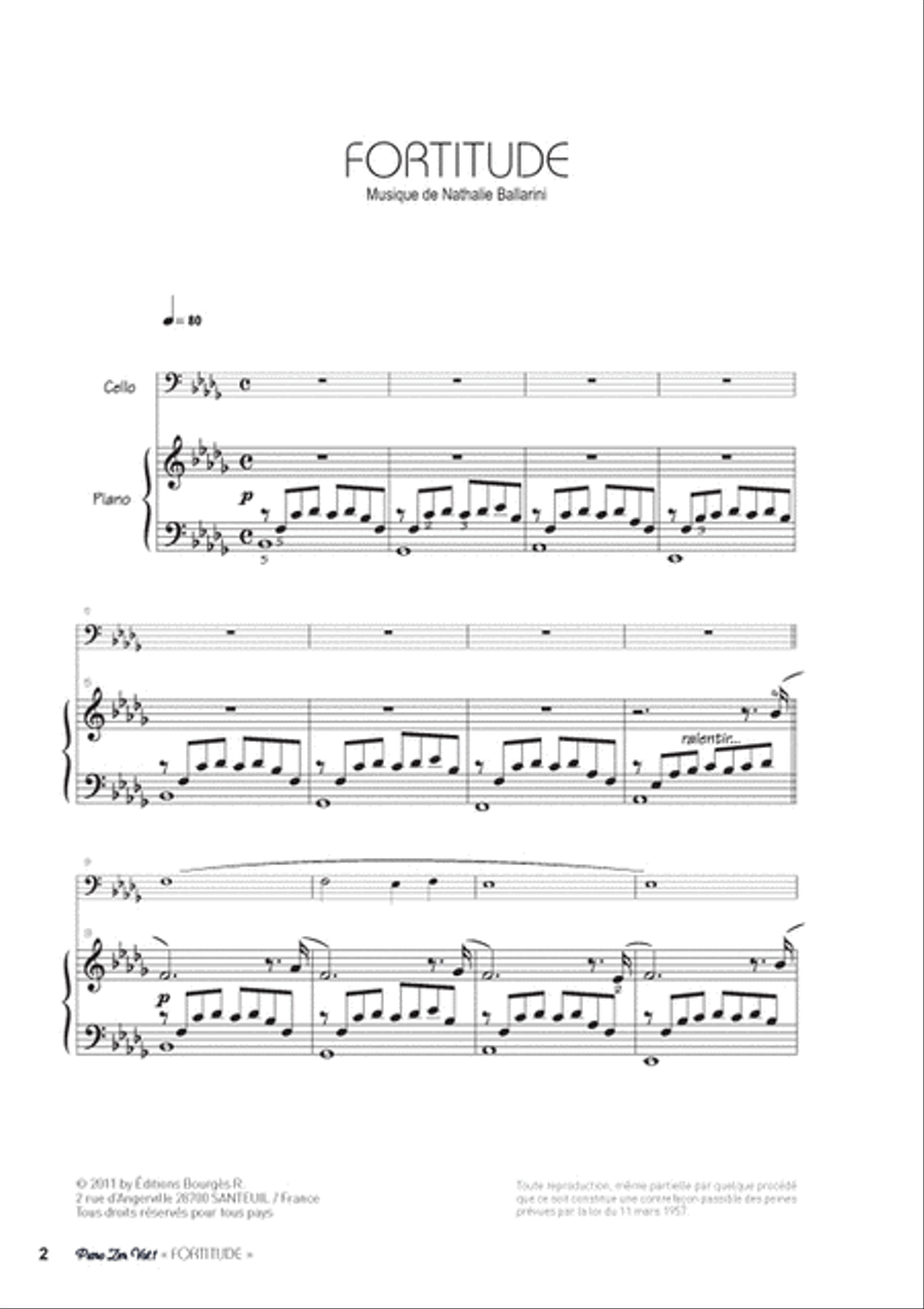 Fortitude + Album `Piano Zen Vol.1` Inclus Piano Solo scores gallery preview page 3