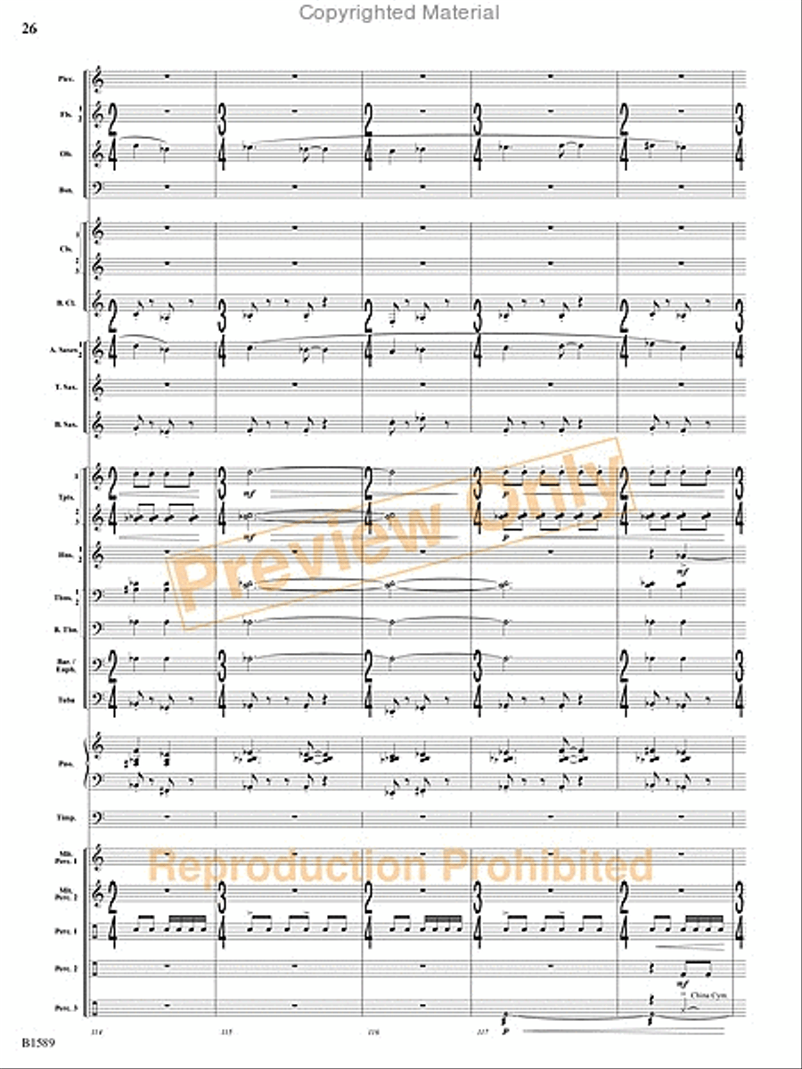 Pulse Concert Band scores gallery preview page 63