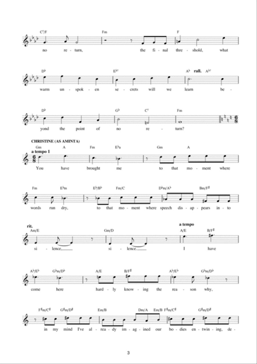 The Point Of No Return (from The Phantom Of The Opera) Piano scores gallery preview page 3
