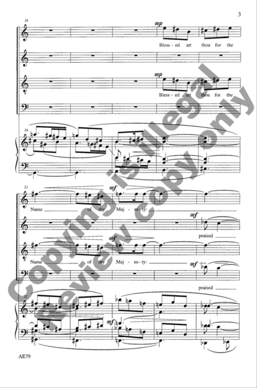 A Song of Praise 4-Part scores gallery preview page 12