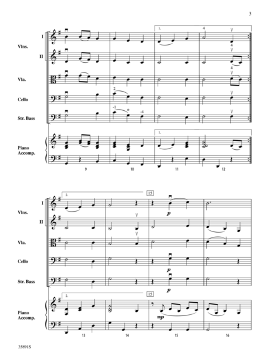 Scottish Air String Orchestra scores gallery preview page 3