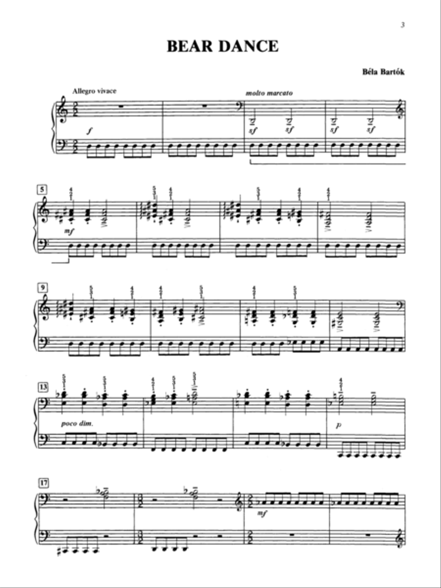Bartók: Bear Dance Small Ensemble scores gallery preview page 2