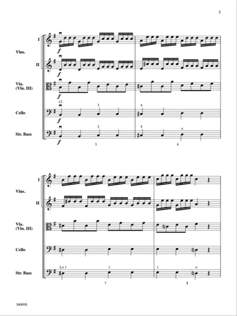 Concerto in G Major (from the Concerto for Two Mandolins) String Orchestra scores gallery preview page 3