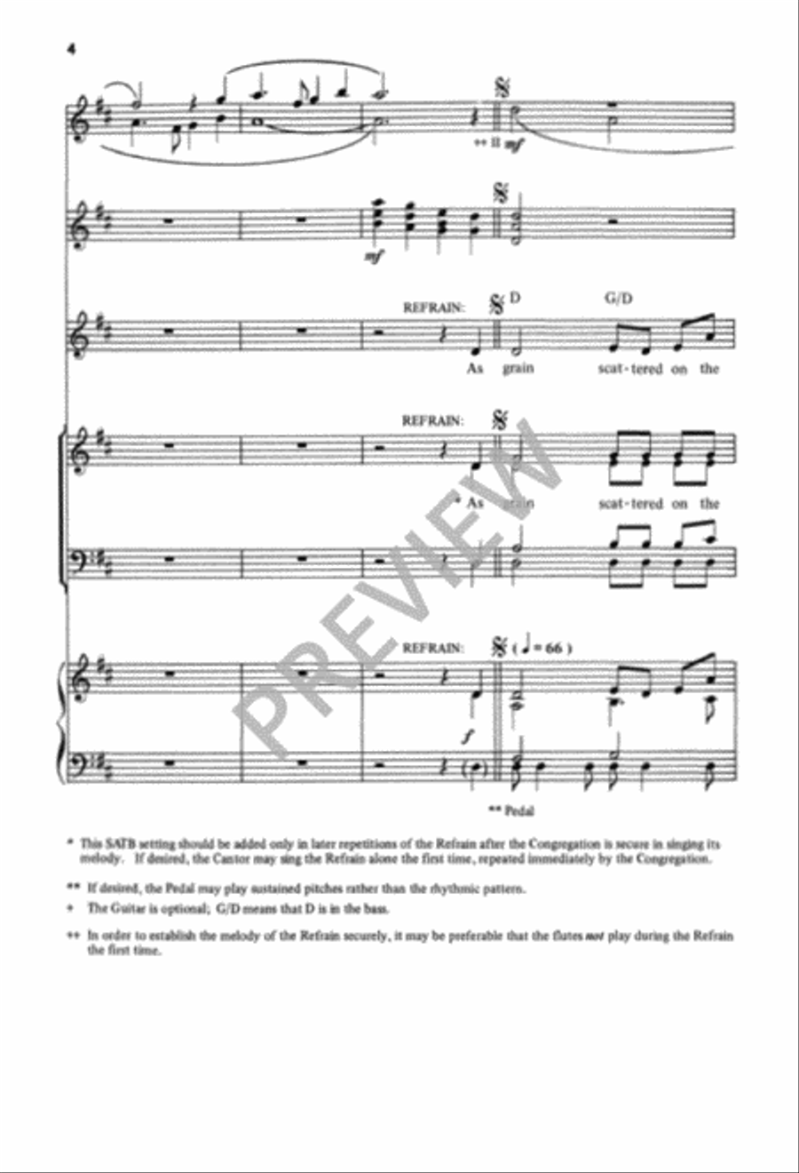 Make Us One In Christ 4-Part scores gallery preview page 5