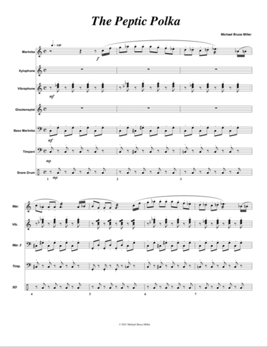 Peptic Polka Peptic Polka Small Ensemble scores gallery preview page 1