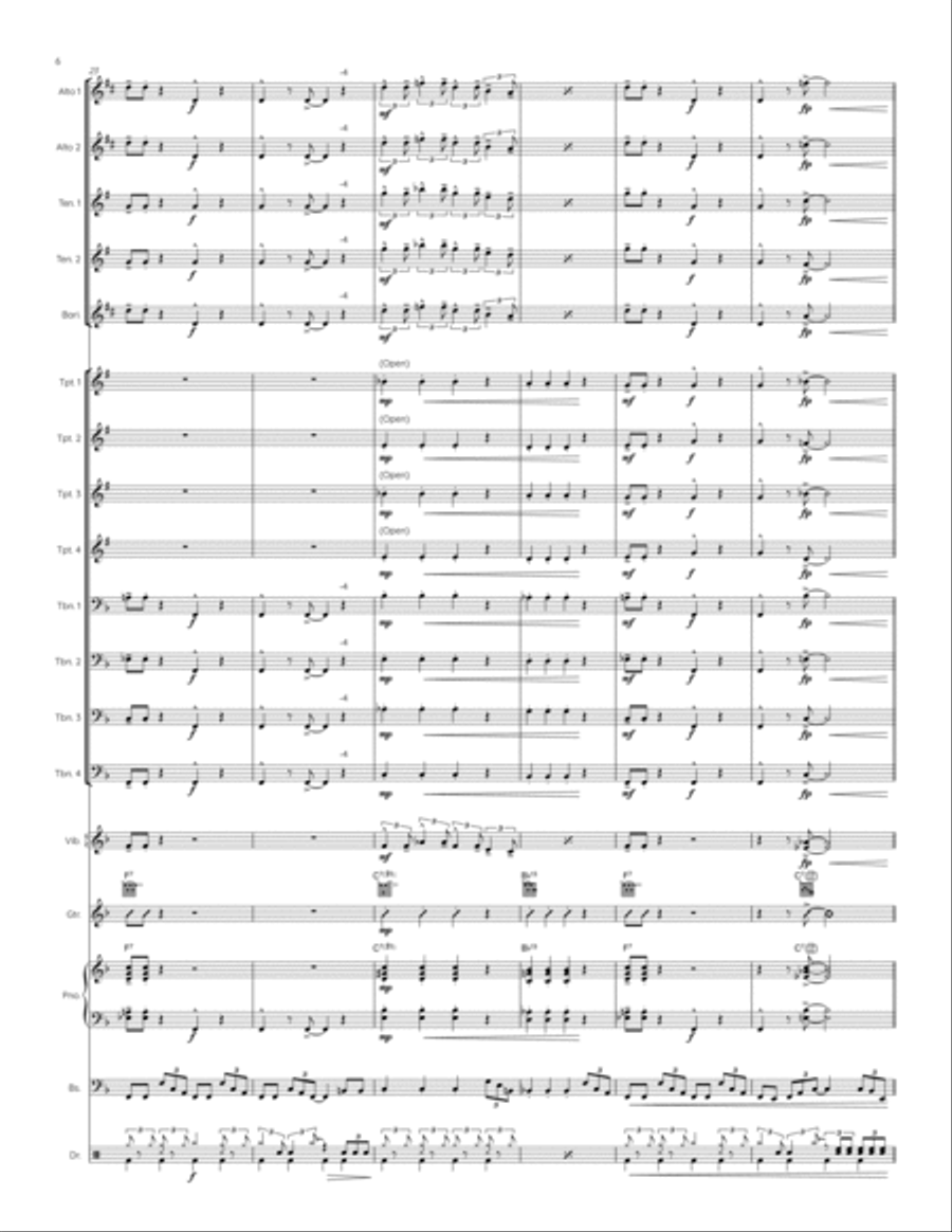 Night Train Jazz Ensemble scores gallery preview page 6