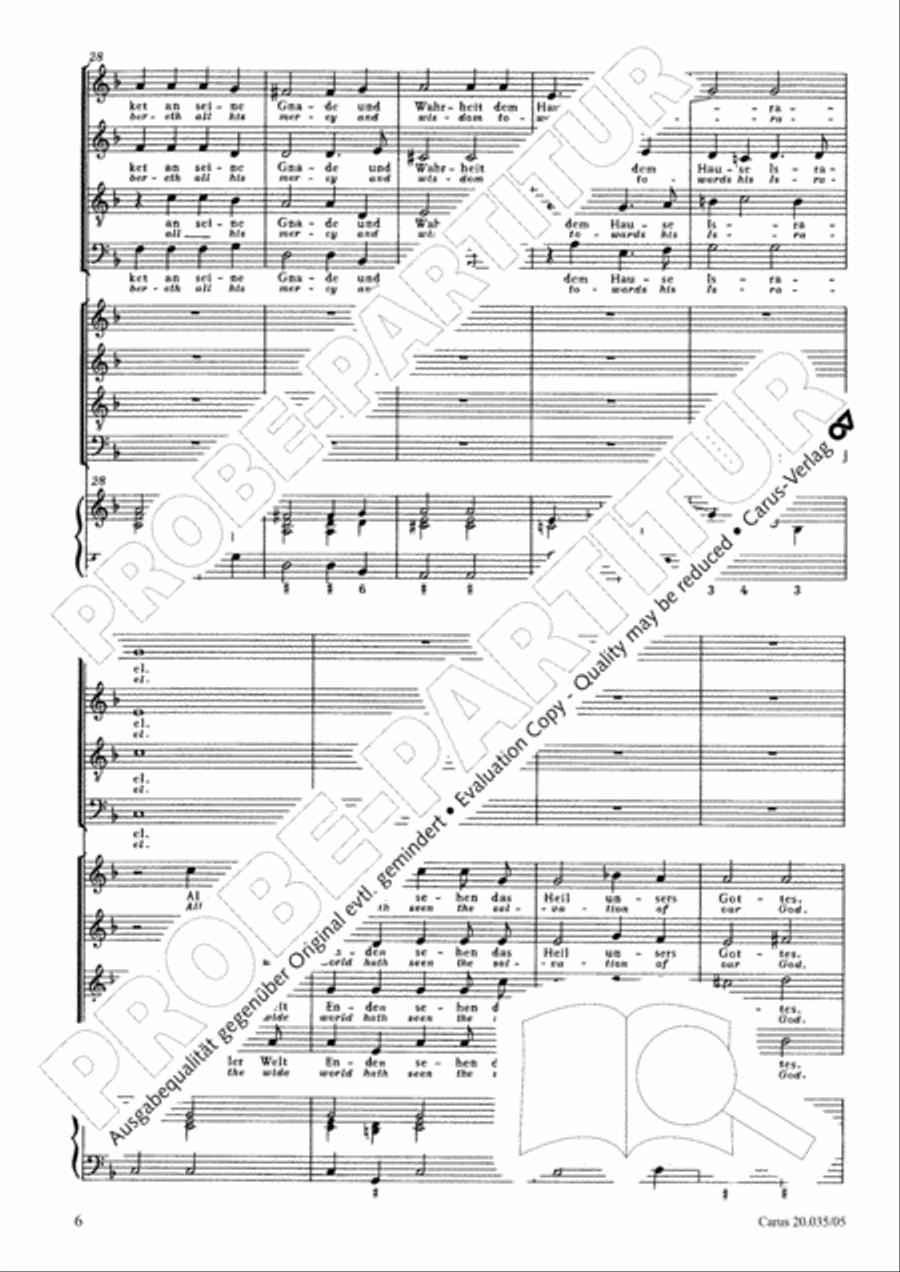 Sing to the Lord a new song (Singet dem Herrn ein neues Lied) 4-Part scores gallery preview page 7