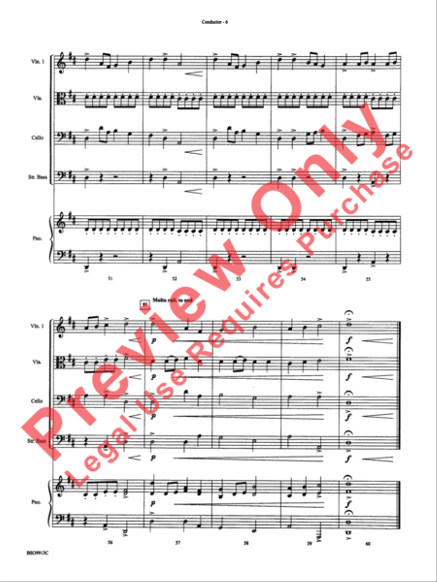 To Dance in the Fields of Glory String Orchestra scores gallery preview page 9