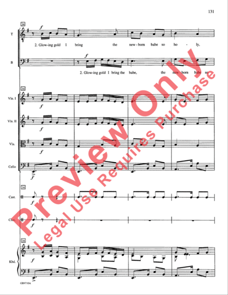 A Festival of Lessons and Carols Choir scores gallery preview page 132