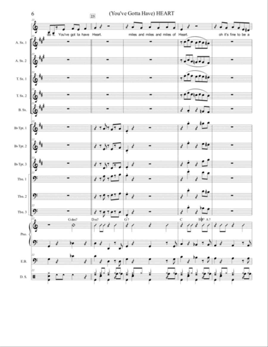 Heart Jazz Ensemble scores gallery preview page 6
