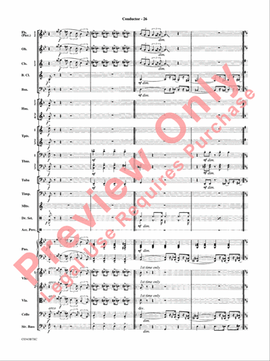 A Tribute to Henry Mancini Full Orchestra scores gallery preview page 29