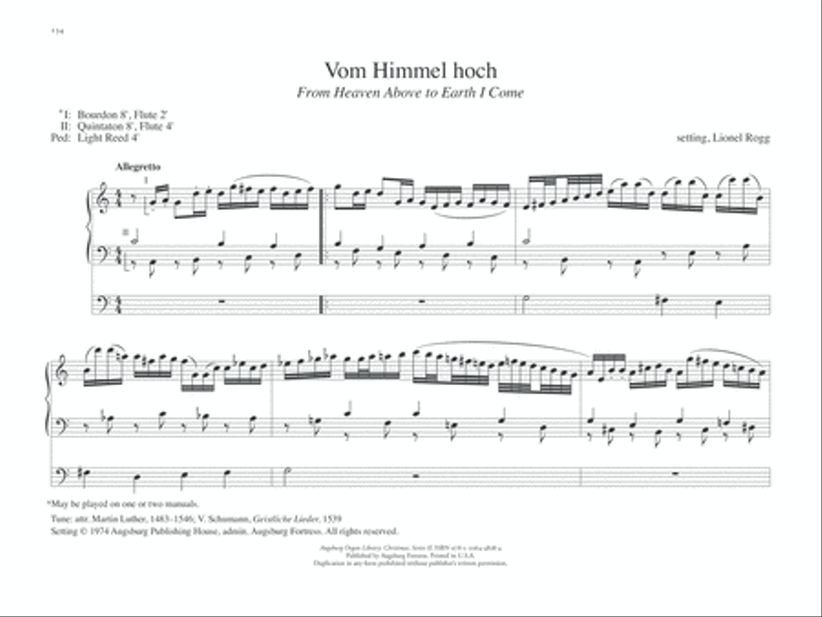 Augsburg Organ Library Series 2: Christmas Organ Solo scores gallery preview page 13