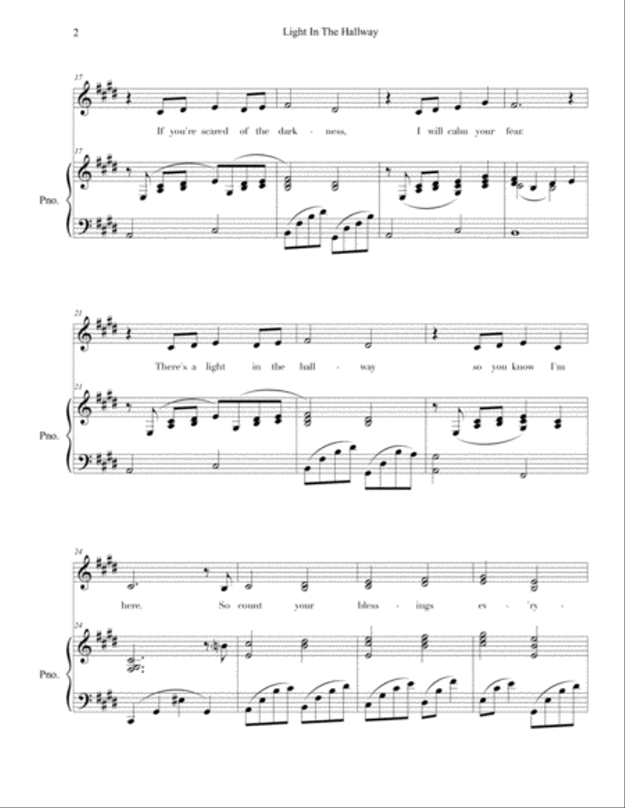 Light In The Hallway Small Ensemble scores gallery preview page 2