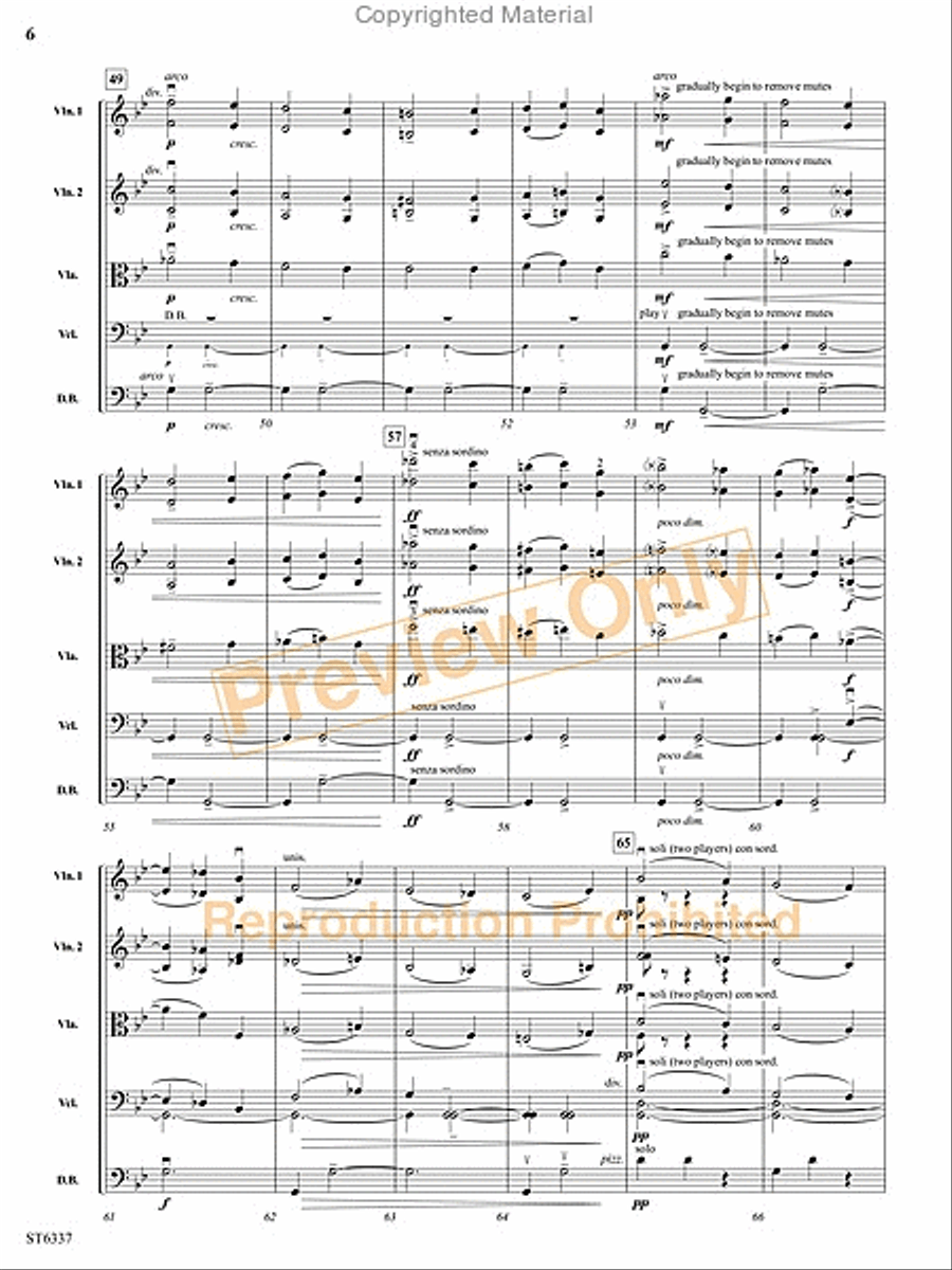 Menuet and Rigaudon String Orchestra scores gallery preview page 23
