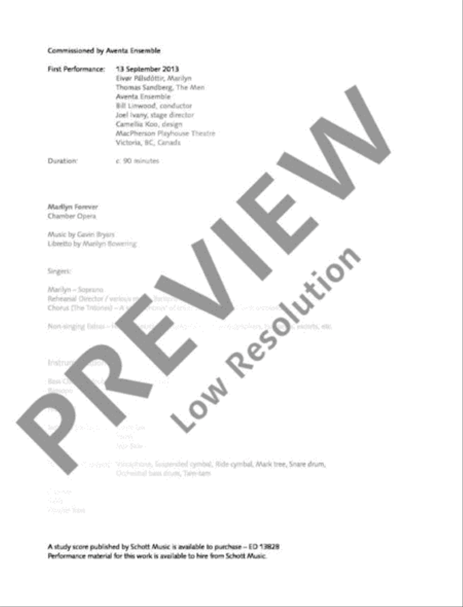 Marilyn Forever Bassoon scores gallery preview page 3