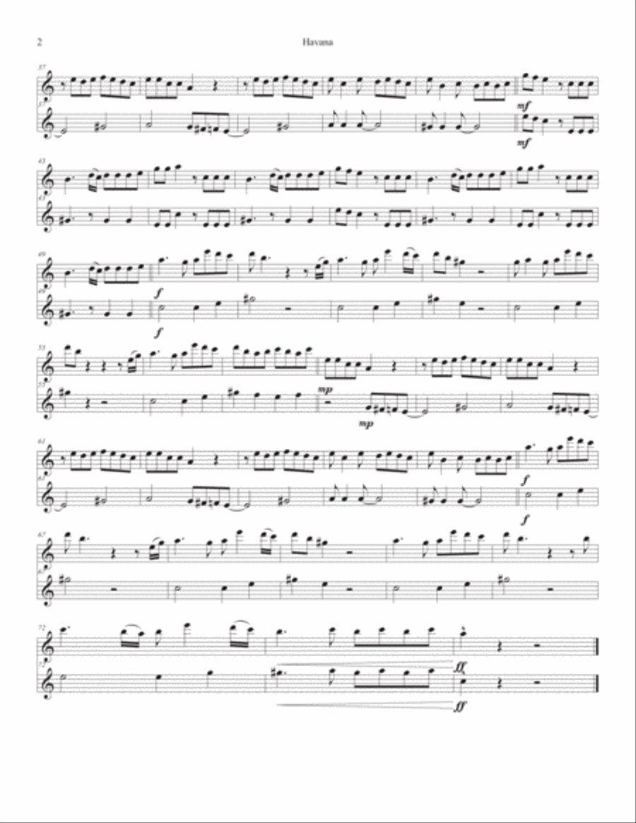 Havana Flute Duet scores gallery preview page 2