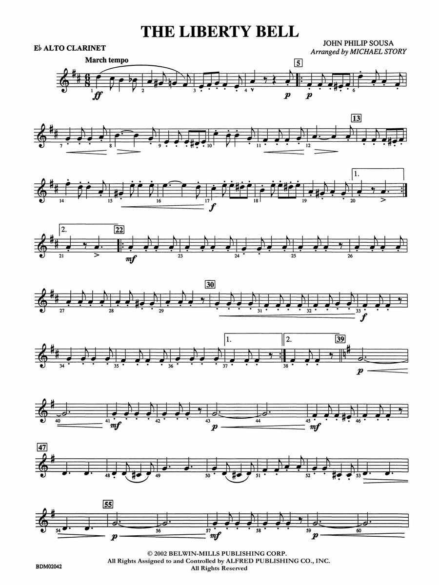 The Liberty Bell: E-flat Alto Clarinet