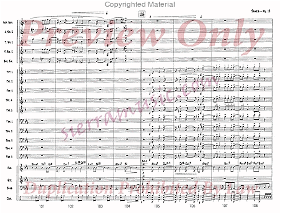 James Jazz Ensemble scores gallery preview page 14