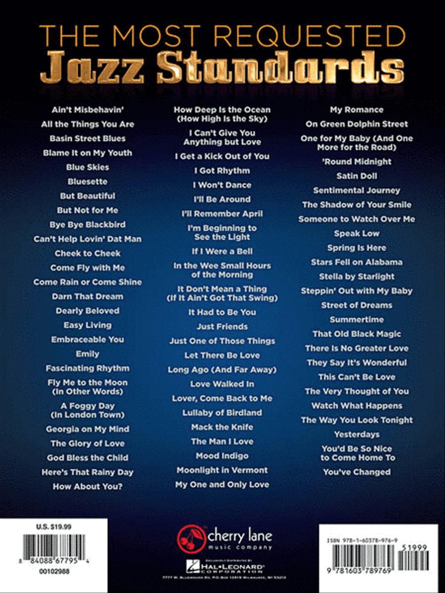 The Most Requested Jazz Standards Piano, Vocal, Guitar scores gallery preview page 2
