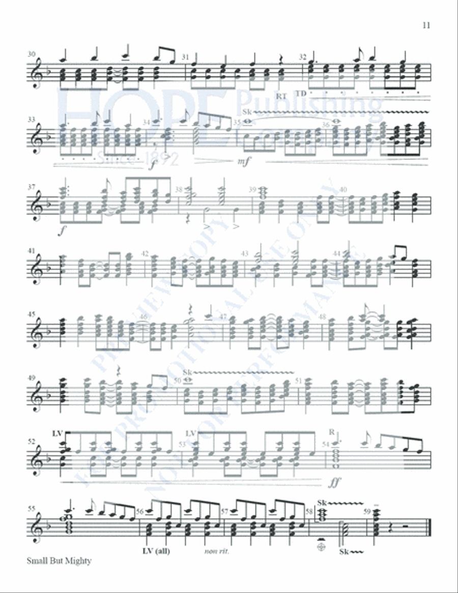 Small But Mighty Vol 1 for 12 Bells Handbell Choir scores gallery preview page 12