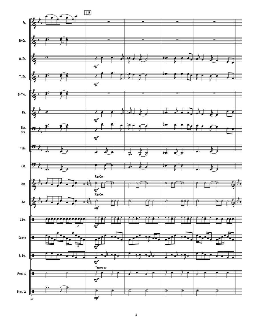 Clocks Marching Band scores gallery preview page 5