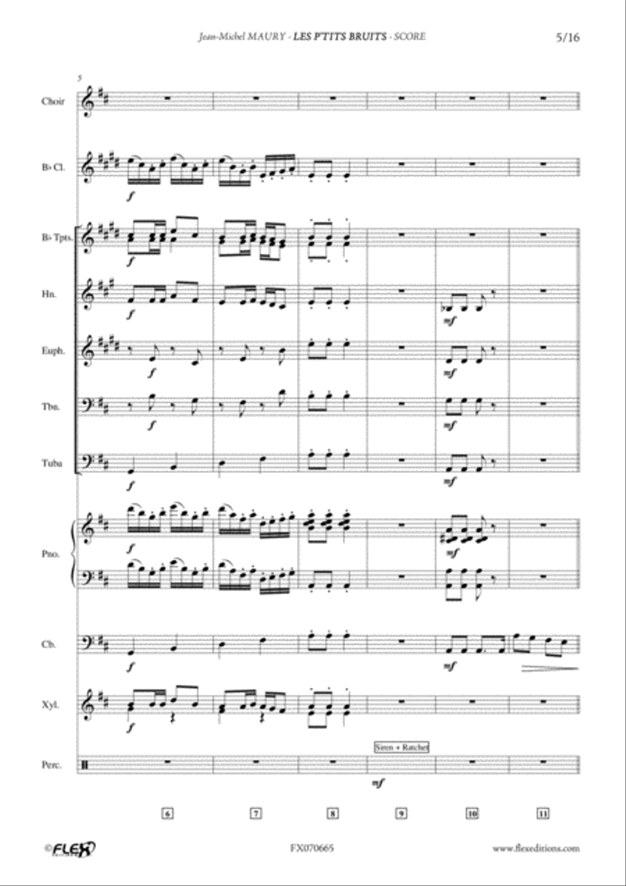 Les P'Tits Bruits Les P'Tits Bruits Children's Choir scores gallery preview page 5