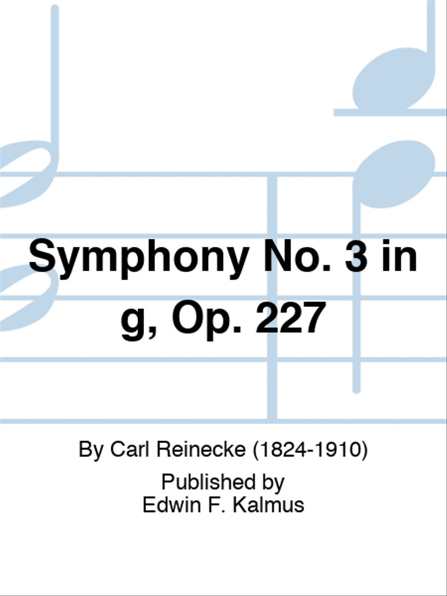Symphony No. 3 in g, Op. 227 Orchestra scores gallery preview page 1