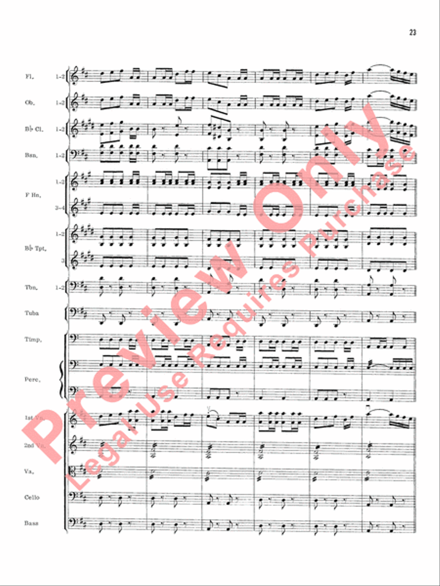 William Tell Overture Full Orchestra scores gallery preview page 26