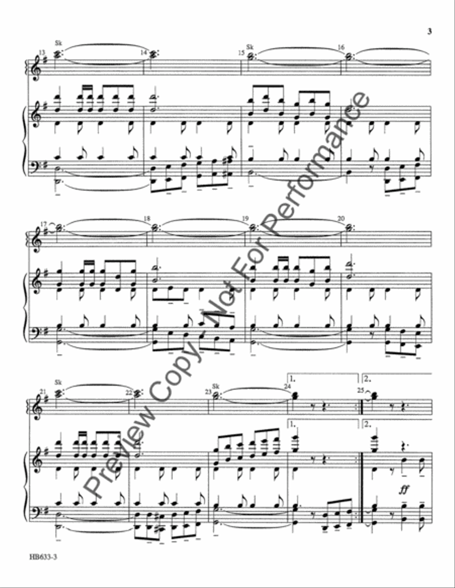 Them Basses Handbell Choir scores gallery preview page 4