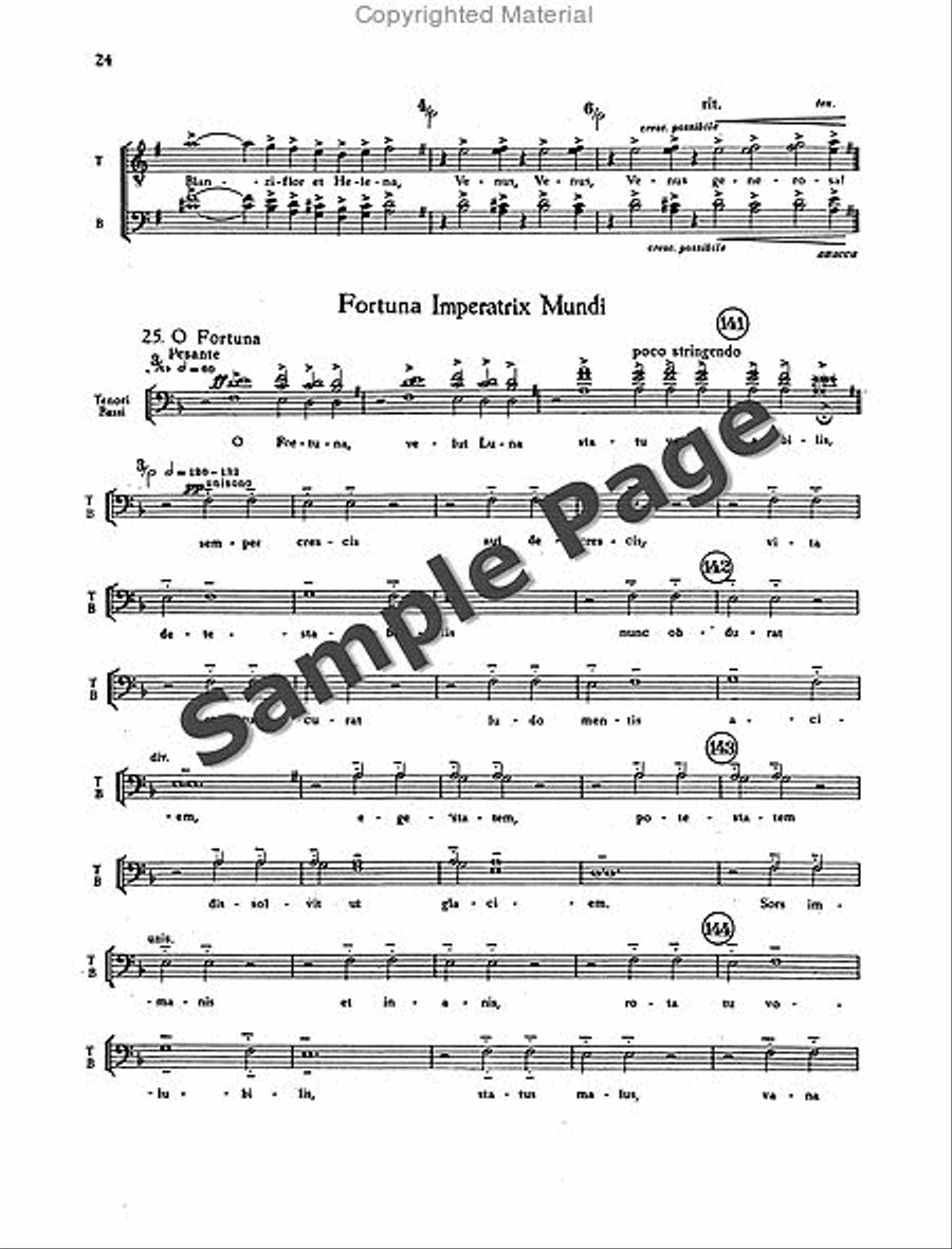 Carmina Burana Children's Choir scores gallery preview page 27