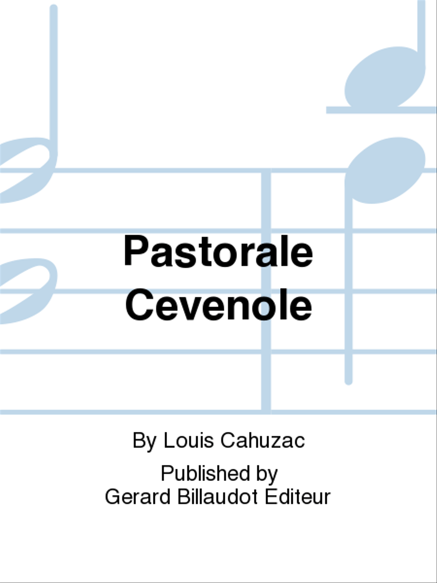 Book cover for Pastorale Cevenole