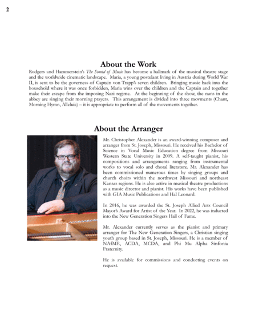 Overture And Preludium (dixit Dominus) SSAA scores gallery preview page 2