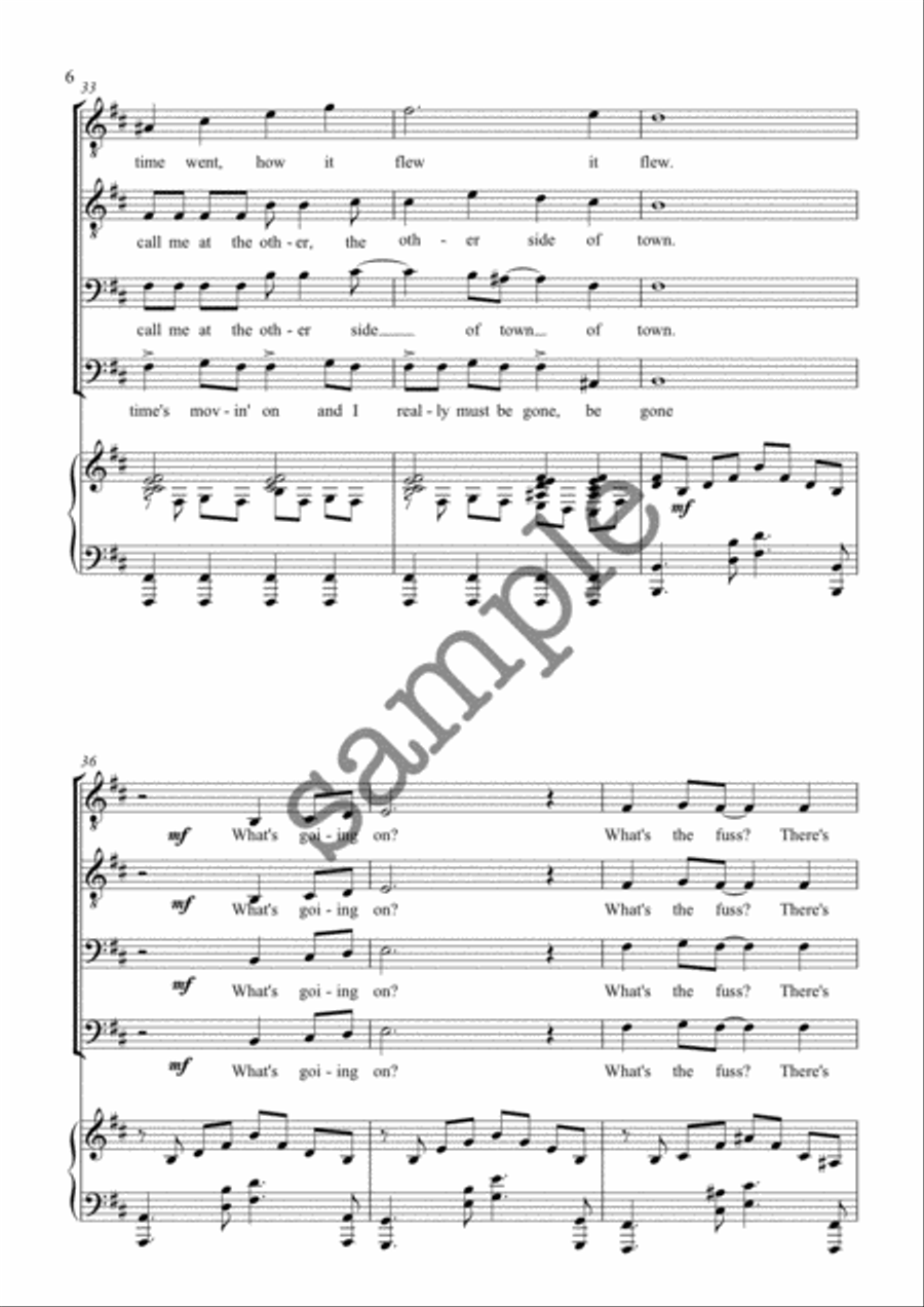 Sing for Your Life TTBB scores gallery preview page 6