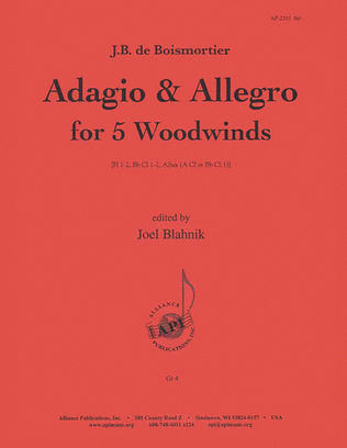 Adagio & Allegro - 5 Mixed Wws (fl2, Cl2, Asx)