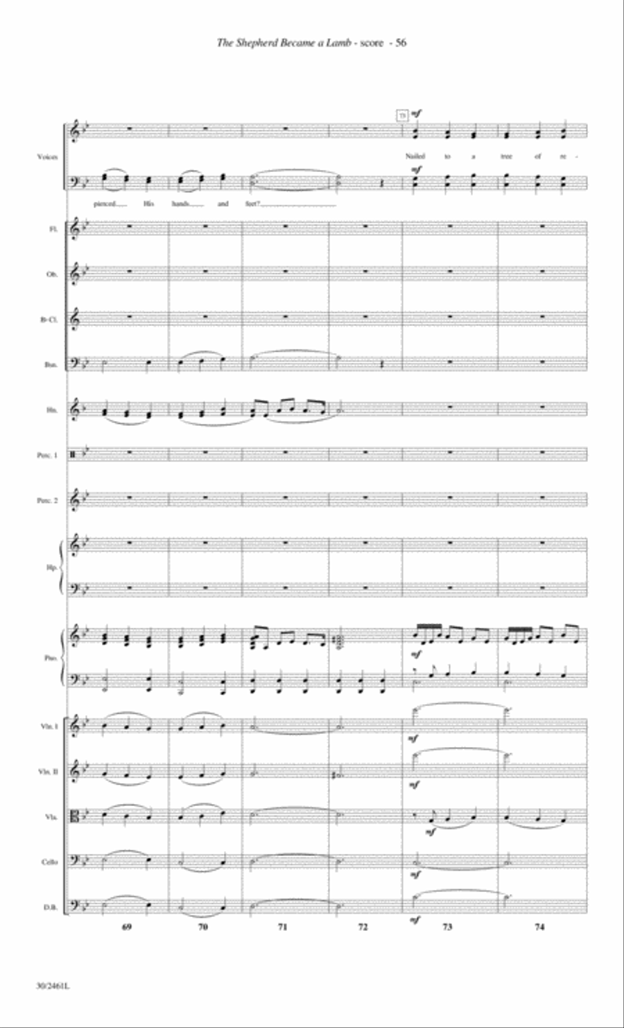 Journey to the Cross - Orchestral Score and Parts Choir scores gallery preview page 58