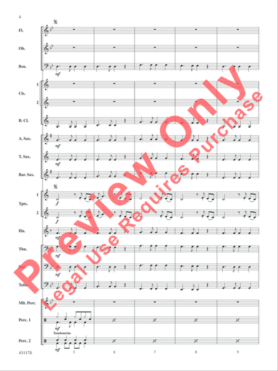 Timber Timber Concert Band scores gallery preview page 4