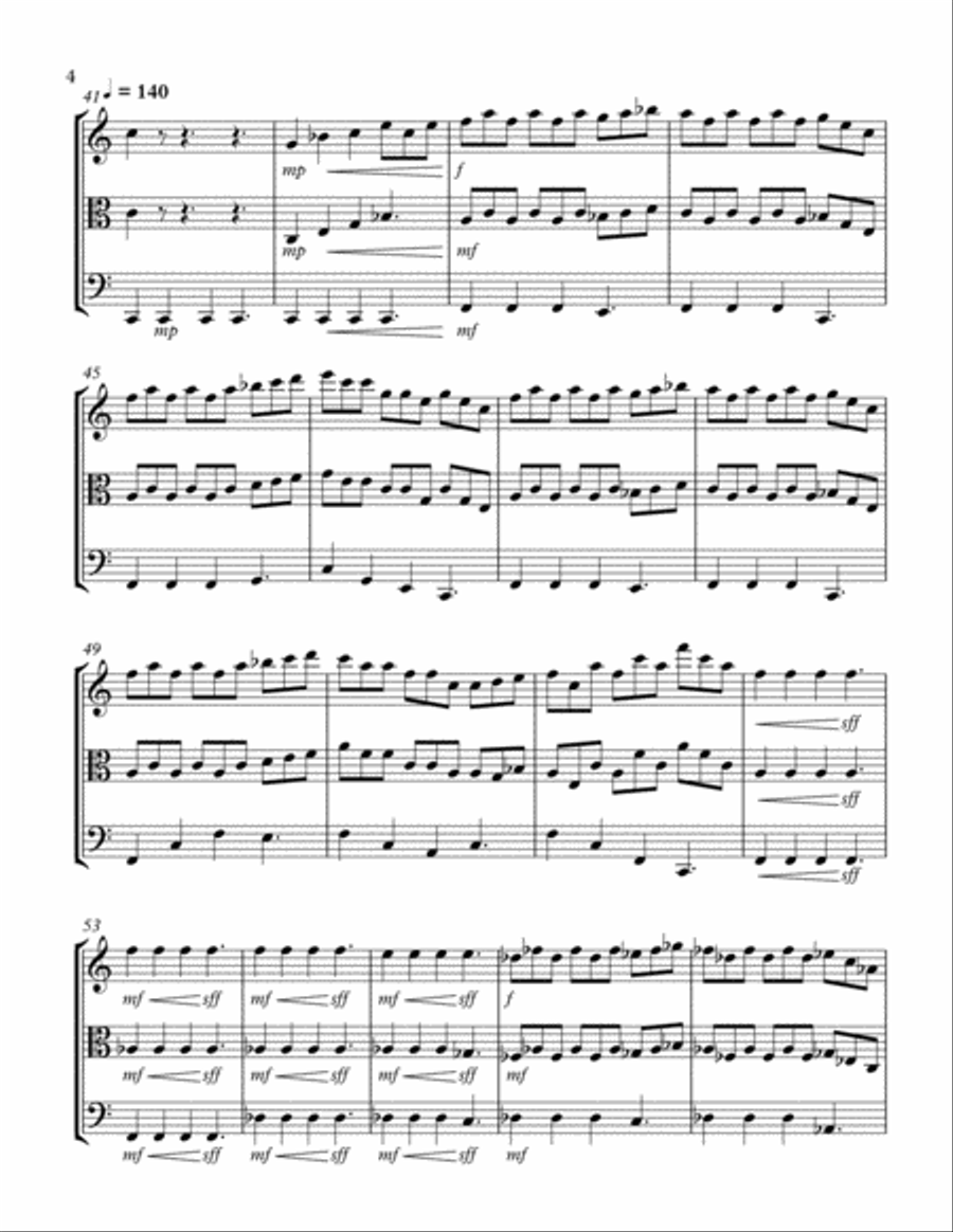 Hurricane Iris String Trio scores gallery preview page 4