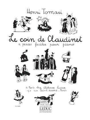 Le Coin De Claudinet, 12 Pieces Faciles (piano Solo)