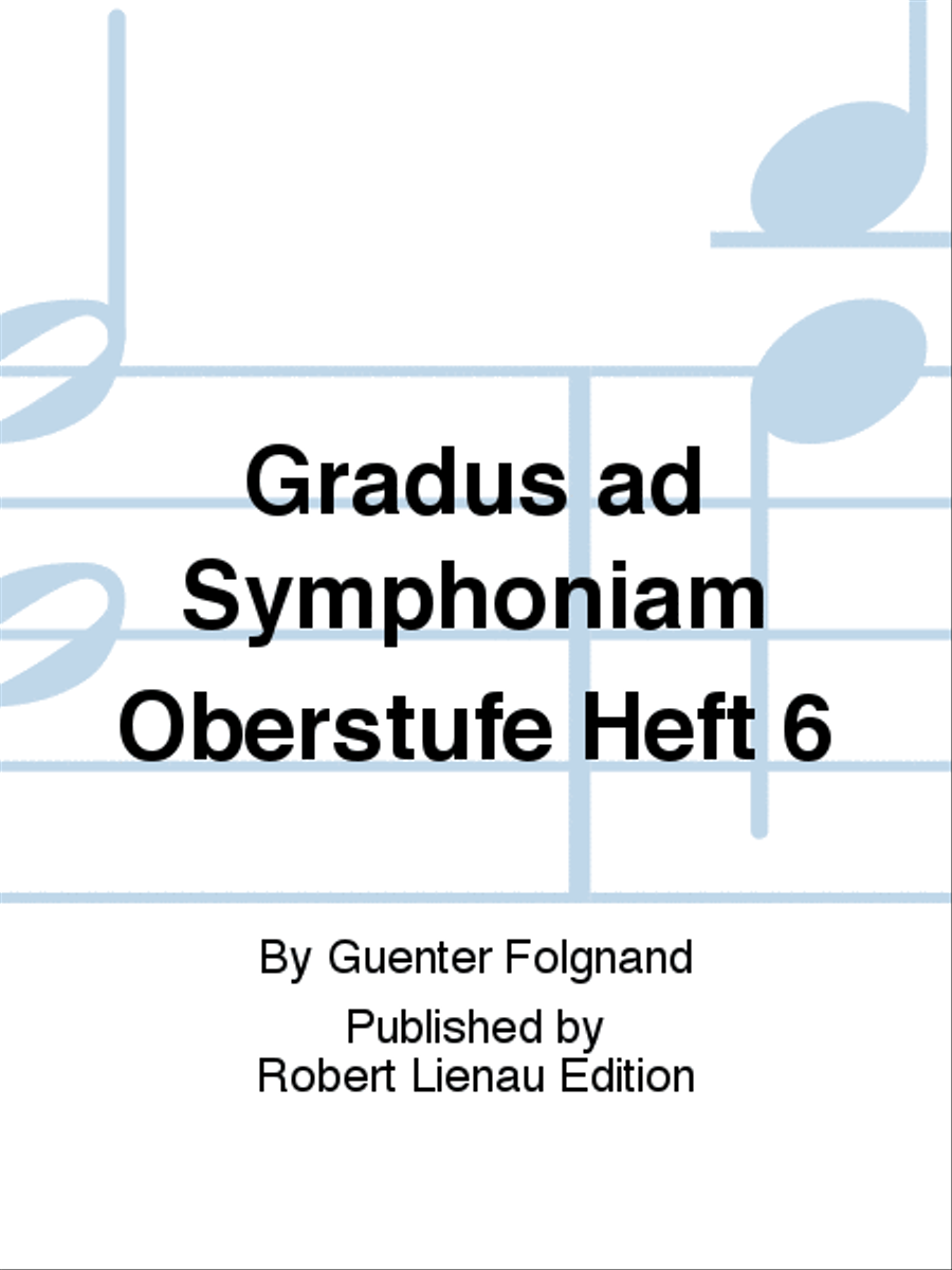 Gradus ad Symphoniam Oberstufe Heft 6 String Orchestra scores gallery preview page 1
