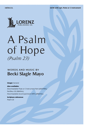 Book cover for A Psalm of Hope - Performance/Accompaniment CD