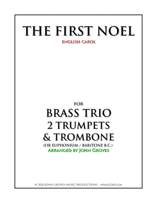The First Noel - 2 Trumpet & Trombone (Brass Trio)