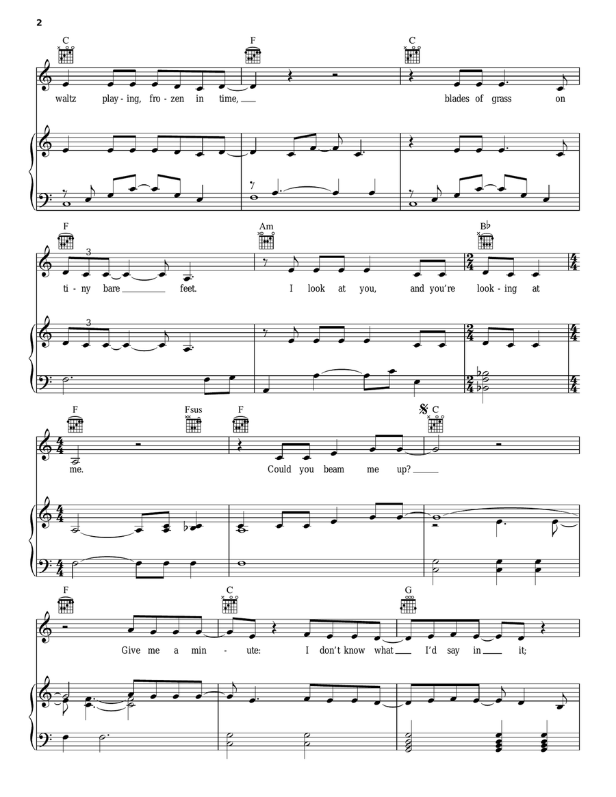 Beam Me Up Acoustic Guitar scores gallery preview page 2